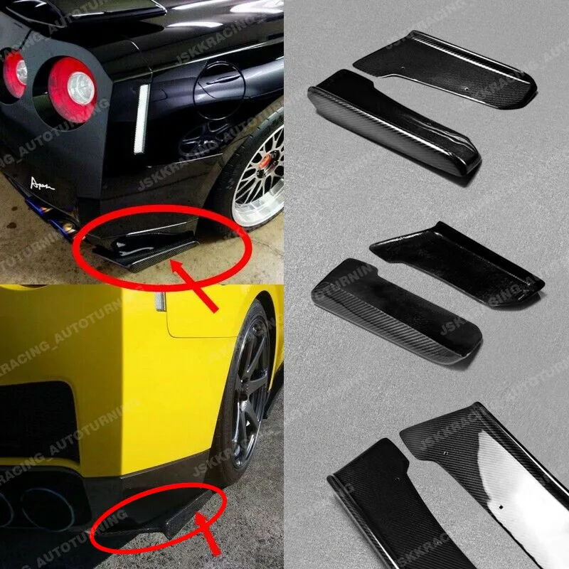 For Nissan GTR R35 09-10 Carbon Fiber Rear Bumper Spats Extensions Addon Trim
For Nissan GTR R35 09-10 Carbon Fiber Rear Bumper Spats Extensions Addon Trim