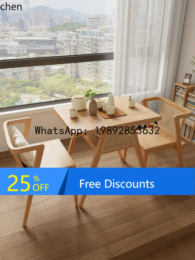 H1 household living room dining table chairs all solid wood folding leisure balcony tea combination small apartment
H1 household living room dining table chairs all solid wood folding leisure balcony tea combination small apartment