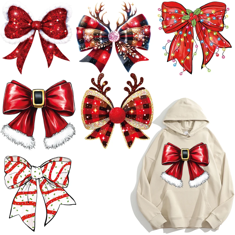 Bow Christmas themed hot transfer sticker DIY Hot Transfer sticker Hot Transfer sticker Hand-ironing clothing accessories
Bow Christmas themed hot transfer sticker DIY Hot Transfer sticker Hot Transfer sticker Hand-ironing clothing accessories