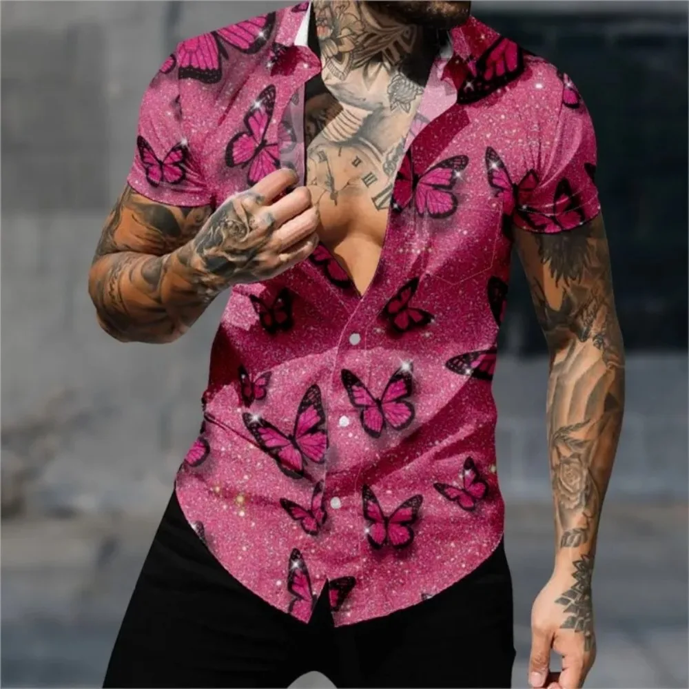 Hawaiian Shirt for Men Casual Fashion Butterfly Pattern Shirt 3D Print Cozy Short Sleeve Beach Tops Oversized Shirt Clothes
Hawaiian Shirt for Men Casual Fashion Butterfly Pattern Shirt 3D Print Cozy Short Sleeve Beach Tops Oversized Shirt Clothes