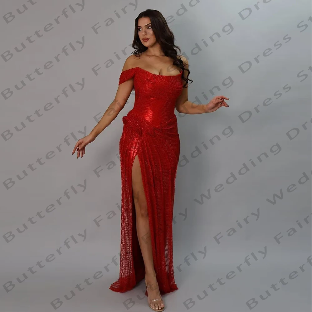 Glitter Women's Evening Dresses Sexy Mermaid Side Split Princess Prom Gowns Formal Cocktail Party vestidos de fiesta Customized
Glitter Women's Evening Dresses Sexy Mermaid Side Split Princess Prom Gowns Formal Cocktail Party vestidos de fiesta Customized