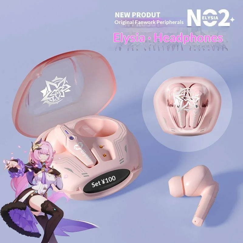 Беспроводные наушники Elysia Honkai 3rd (фандевай) с Bluetooth, внутриканальные, с активным шумоподавлением (ANC), цифровым дисплеем, долгим временем автономной работы, милые розовые, для прослушивания музыки
Беспроводные наушники Elysia Honkai 3rd (фандевай) с Bluetooth, внутриканальные, с активным шумоподавлением (ANC), цифровым дисплеем, долгим временем автономной работы, милые розовые, для прослушивания музыки