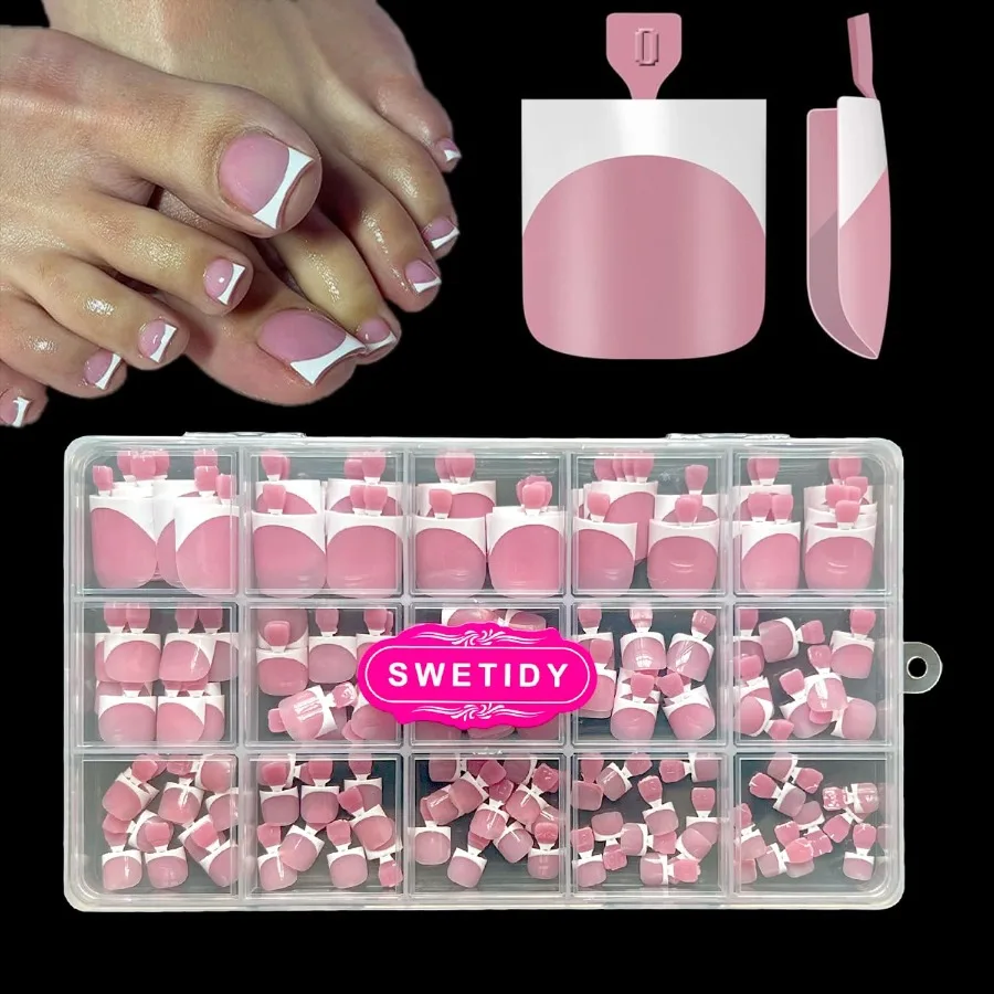 Toe Nail Pr Ons French Tips Toe Pr On Nails 150 шт. Квадратный предварительно разработанный мягкий гель Толстый накладный ноготь на ногах Ягодный розовый Full Co
Toe Nail Pr Ons French Tips Toe Pr On Nails 150 шт. Квадратный предварительно разработанный мягкий гель Толстый накладный ноготь на ногах Ягодный розовый Full Co