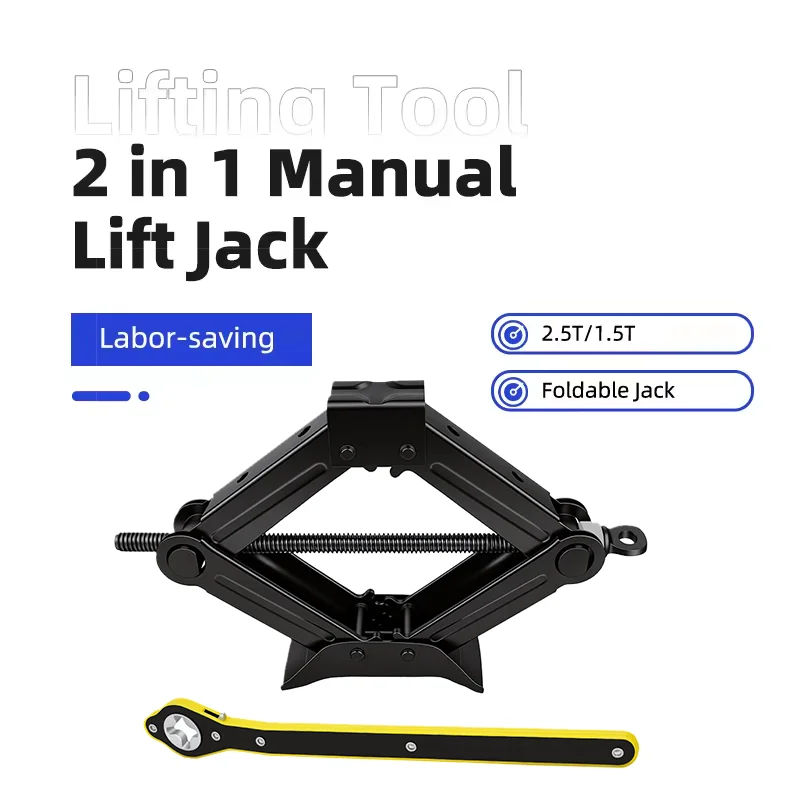 2 in1 Manual Lift Jack 2.5T 1.5T car jacks Car Repair Tool Lifting Tool with Labor-saving Ratchet Wrench Foldable Jack for Car
2 in1 Manual Lift Jack 2.5T 1.5T car jacks Car Repair Tool Lifting Tool with Labor-saving Ratchet Wrench Foldable Jack for Car