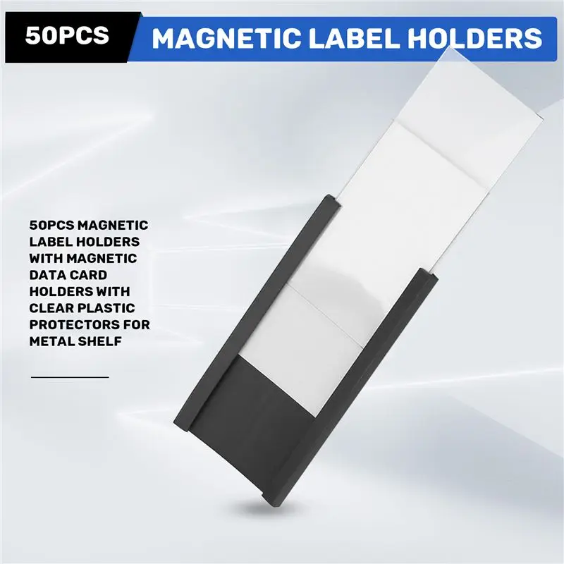 50Pcs Magnetic Label Holders With Magnetic Data Card Holders With Clear Plastic Protectors For Metal Shelf (1 X 2 Inch) Best-Sel
50Pcs Magnetic Label Holders With Magnetic Data Card Holders With Clear Plastic Protectors For Metal Shelf (1 X 2 Inch) Best-Sel