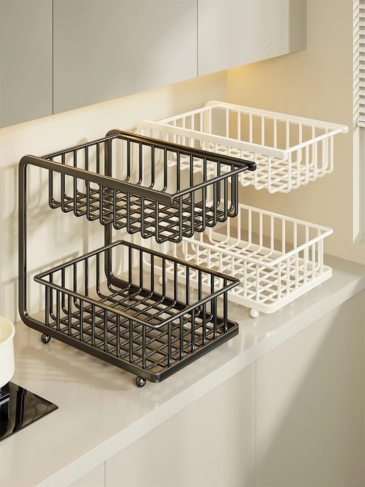 Kitchen Countertop Double Layer Fruit Vegetable Storage Rack Garlic Ginger Basket Desktop Organizer Spice Shelf Cooking Utensil
Kitchen Countertop Double Layer Fruit Vegetable Storage Rack Garlic Ginger Basket Desktop Organizer Spice Shelf Cooking Utensil