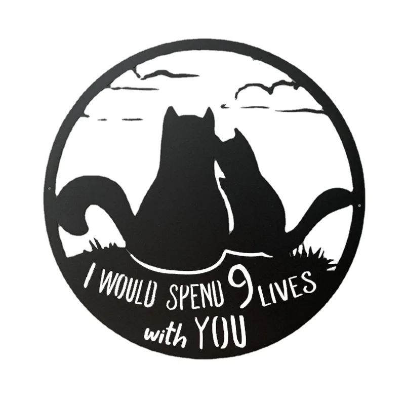 Black Metal Wall Art Wall Hanging Decor Cat Iron Wall Decoration Background Home Hanging Painting Crafts
Black Metal Wall Art Wall Hanging Decor Cat Iron Wall Decoration Background Home Hanging Painting Crafts