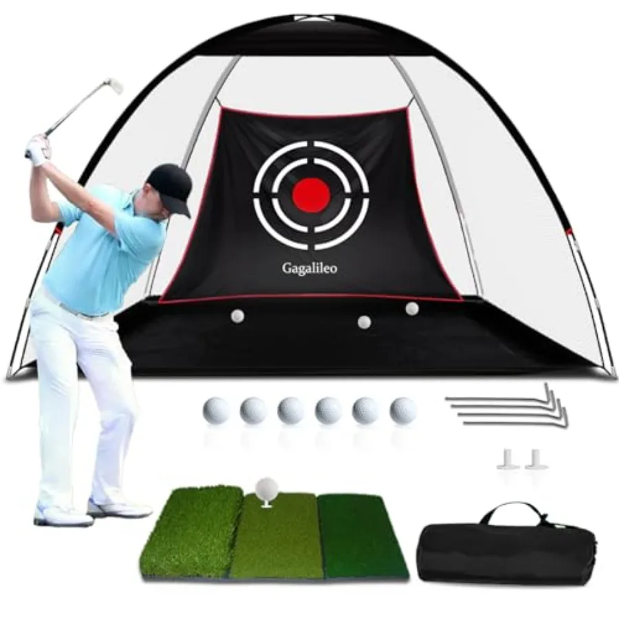 Golf Hitting Net Backyard Driving: 10x7FT Professional Backstop with Silent Velvet Target Portable Practice for Men Dad Complet
Golf Hitting Net Backyard Driving: 10x7FT Professional Backstop with Silent Velvet Target Portable Practice for Men Dad Complet
