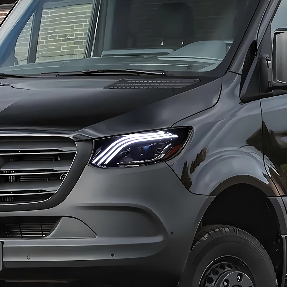 Для Sprinter 2018-2023 W907 версия ЕС автомобильные фары в сборе обновление авто фары Maybach стиль светодиодный объектив проектора аксессуары
Для Sprinter 2018-2023 W907 версия ЕС автомобильные фары в сборе обновление авто фары Maybach стиль светодиодный объектив проектора аксессуары