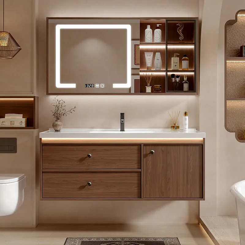 Ceramic integrated basin bathroom cabinet antique bathroom washbasin cabinet combination
Ceramic integrated basin bathroom cabinet antique bathroom washbasin cabinet combination