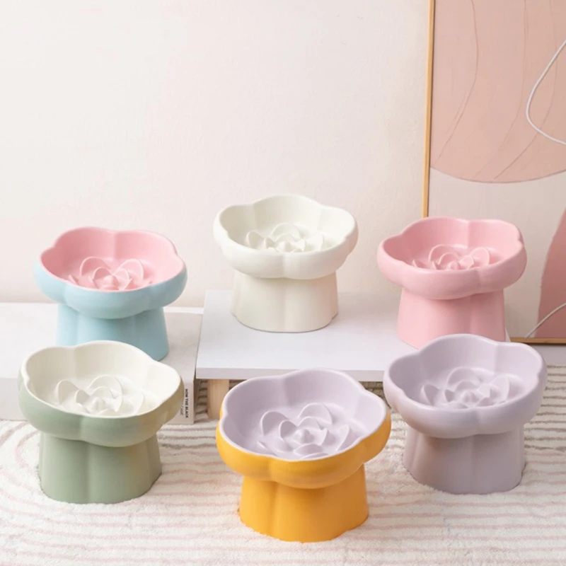 Ceramic Elevated Cat Slow Feeder Bowl Prevent Choking Raised Cat Puppy Dog Snack Food Water Tilted Bowl Pet Supplies Porcelain
Ceramic Elevated Cat Slow Feeder Bowl Prevent Choking Raised Cat Puppy Dog Snack Food Water Tilted Bowl Pet Supplies Porcelain