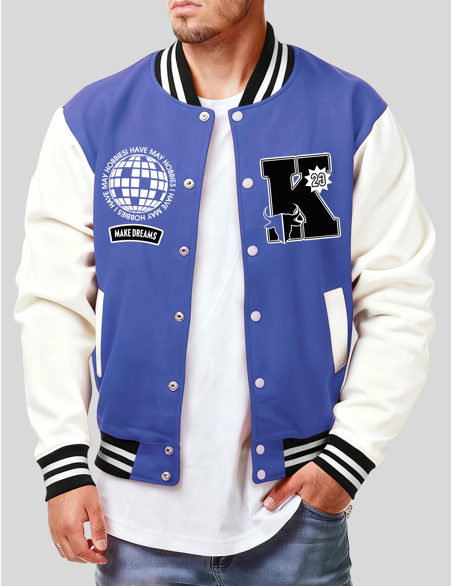 Usa Letter K And Number 23 Print Man Jacket Autumn Fleece Clothes Casual Comfortable Baseball Jersey Unisex Oversized Sportswear
Usa Letter K And Number 23 Print Man Jacket Autumn Fleece Clothes Casual Comfortable Baseball Jersey Unisex Oversized Sportswear