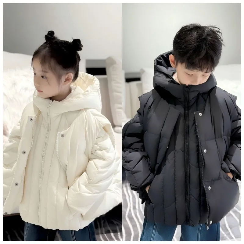 Детская зимняя куртка-трансформер 3-в-1 (пуховик/хлопковая куртка) для мальчиков и девочек, с капюшоном, теплая, для детей 5-12 лет
Детская зимняя куртка-трансформер 3-в-1 (пуховик/хлопковая куртка) для мальчиков и девочек, с капюшоном, теплая, для детей 5-12 лет