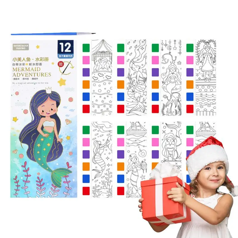Watercolor Coloring Books Travel Pocket Watercolor Kit Educational Watercolor Painting Drawing Kit With Brush Watercolor Book
Watercolor Coloring Books Travel Pocket Watercolor Kit Educational Watercolor Painting Drawing Kit With Brush Watercolor Book
