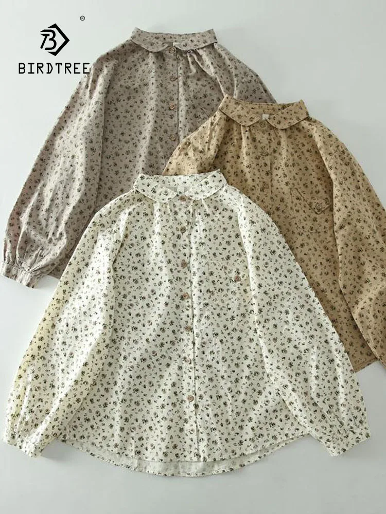 New 2025 Spring Cotton Long Sleeve Shirt, Women Lapel Floral Print Pocket, Mori Girl Sweet Prairie Chic Loose Blouse T53714CC
New 2025 Spring Cotton Long Sleeve Shirt, Women Lapel Floral Print Pocket, Mori Girl Sweet Prairie Chic Loose Blouse T53714CC