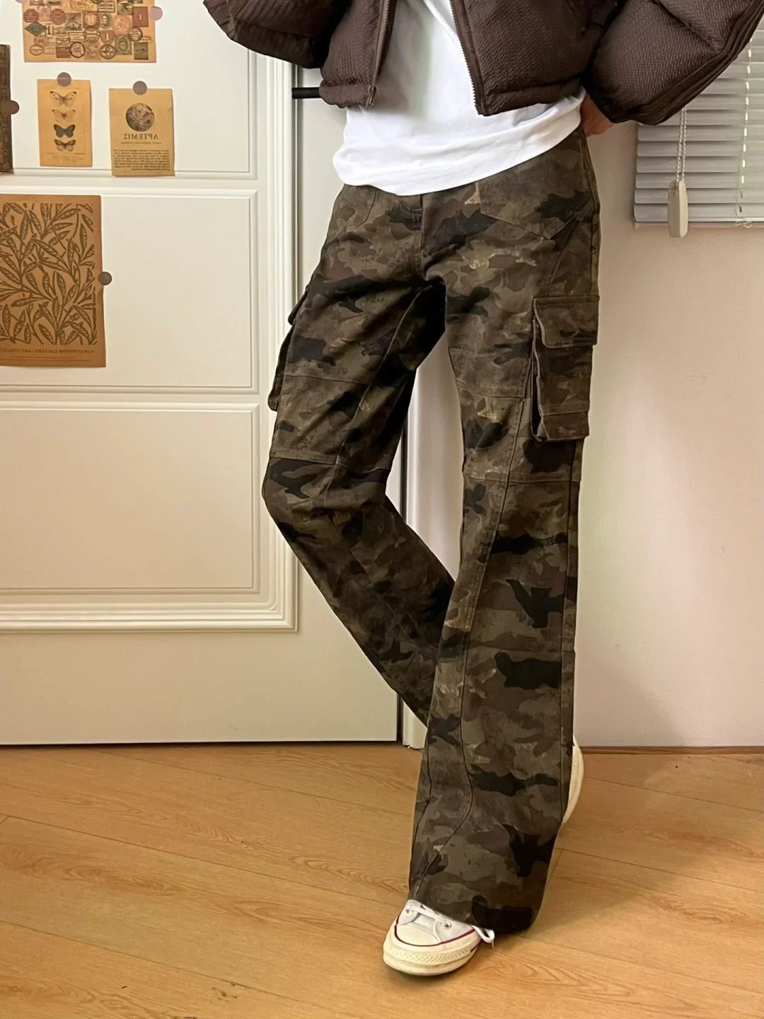 Retro Camouflage Slim Fit Workwear Pants Men's Women's Multiple Pockets Straight Leg Bell Bottoms Casual Jeans Trendy Streetwear
Retro Camouflage Slim Fit Workwear Pants Men's Women's Multiple Pockets Straight Leg Bell Bottoms Casual Jeans Trendy Streetwear