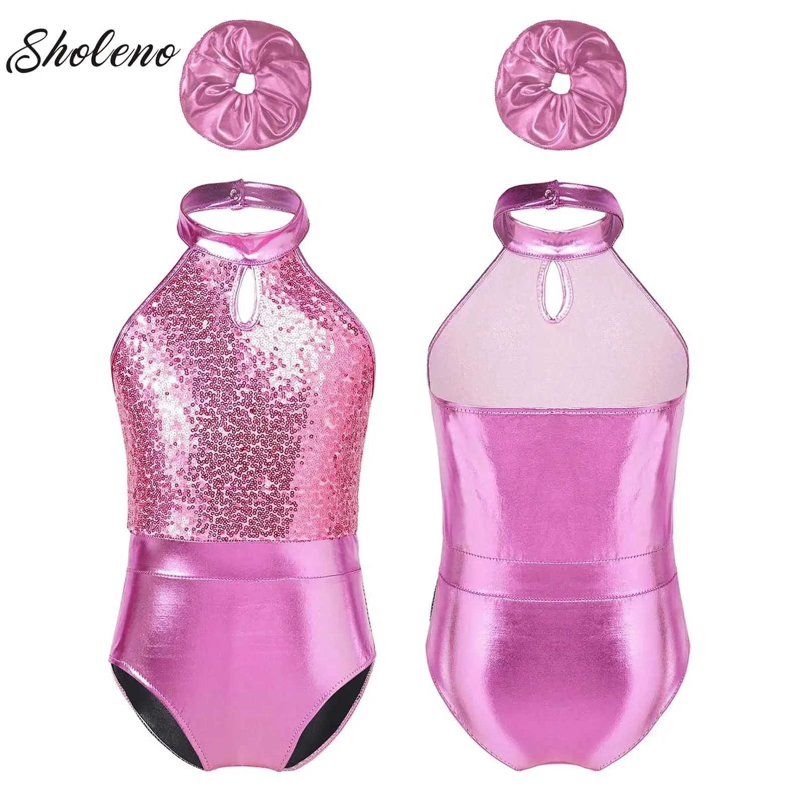Kids Halter Shiny Sequins Jazz Modern Dance Suit Outfit Girls Gymnastics Ballet Leotard Bodysuit Latin Stage Performance Costume
Kids Halter Shiny Sequins Jazz Modern Dance Suit Outfit Girls Gymnastics Ballet Leotard Bodysuit Latin Stage Performance Costume