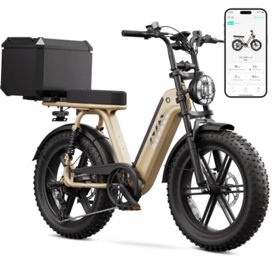 Electric Bike for Adults 1500W Peak Motor 28 MPH 60/100 Miles Fat Tire Ebike with 48V 15Ah/25Ah Removable Battery 20 Fat Tire E
Electric Bike for Adults 1500W Peak Motor 28 MPH 60/100 Miles Fat Tire Ebike with 48V 15Ah/25Ah Removable Battery 20 Fat Tire E