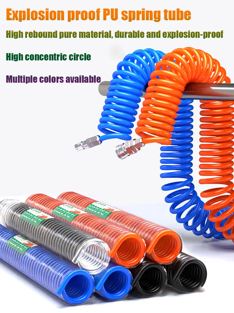 PU M8 M10 M12 Polyurethane Air Compressor Hose Tube With EU Fitting Flexible Tool Connector Spring Spiral Pipe 6/9/12/15meter
PU M8 M10 M12 Polyurethane Air Compressor Hose Tube With EU Fitting Flexible Tool Connector Spring Spiral Pipe 6/9/12/15meter