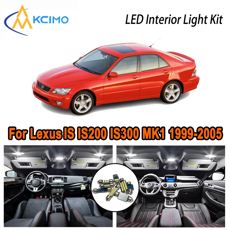 For Lexus IS IS200 IS300 MK1 1999-2005 2000 2001 2002 2003 LED Interior Dome Map Trunk Light Kit Car Led Lamps Canbus No Error
For Lexus IS IS200 IS300 MK1 1999-2005 2000 2001 2002 2003 LED Interior Dome Map Trunk Light Kit Car Led Lamps Canbus No Error