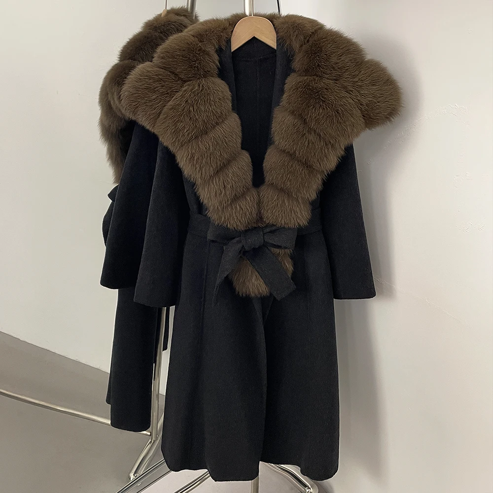 Шерстяное пальто женское новое пальто из натурального меха осень-зима теплая верхняя одежда из лисьего меха 100% пальто женская длинная шерстяная куртка с длинными рукавами
Шерстяное пальто женское новое пальто из натурального меха осень-зима теплая верхняя одежда из лисьего меха 100% пальто женская длинная шерстяная куртка с длинными рукавами