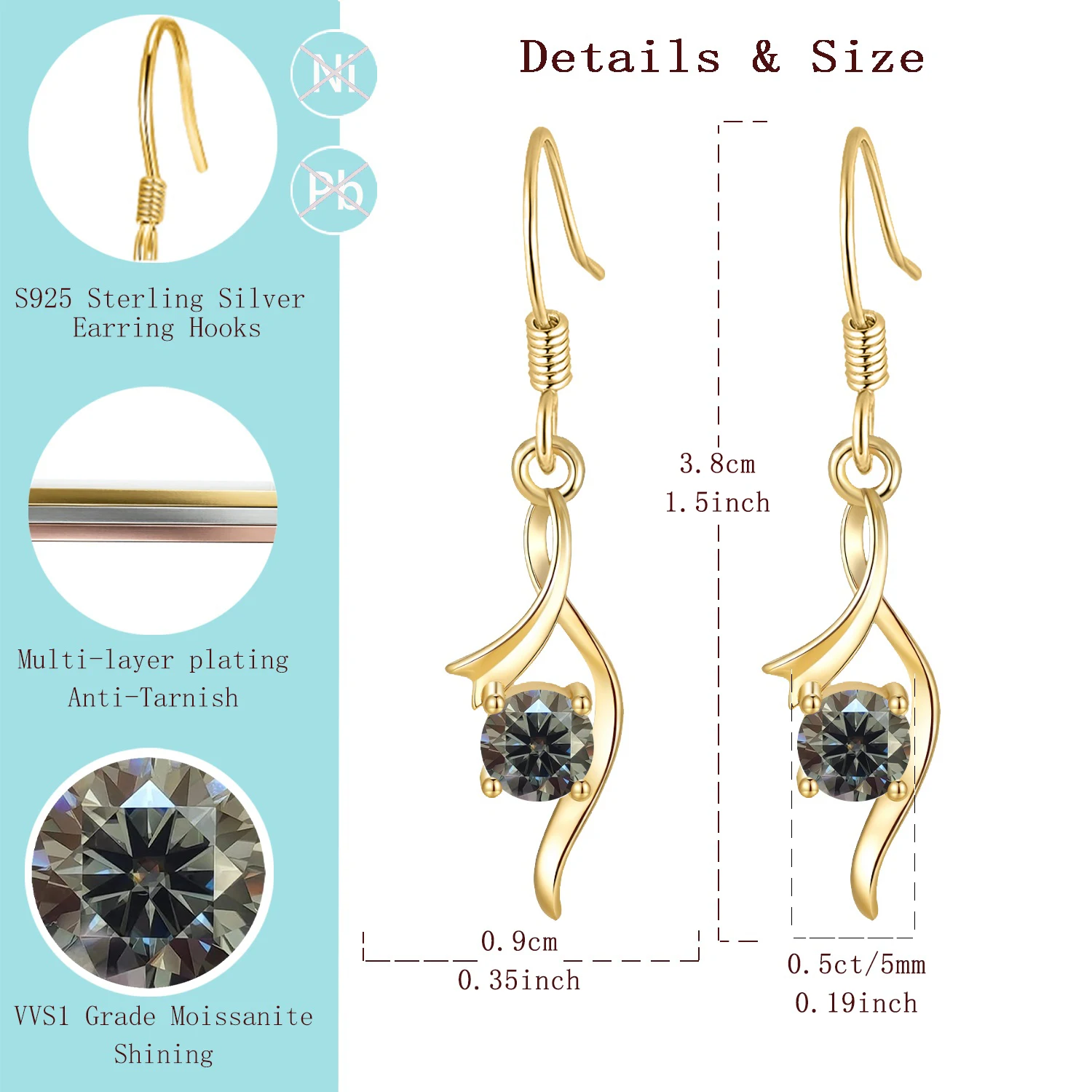 Дизайнерские серьги LAMVOICE высокого качества, с моассанитом 1 карат, из серебра 925 пробы, на День святого Валентина, подарок для дочери
Дизайнерские серьги LAMVOICE высокого качества, с моассанитом 1 карат, из серебра 925 пробы, на День святого Валентина, подарок для дочери