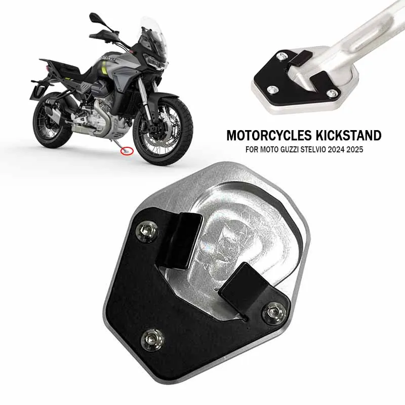 For Moto Guzzi Stelvio 2024 2025 Motorcycle CNC Kickstand Enlarge Plate Foot Side Stand Enlarger Extension Support Pad
For Moto Guzzi Stelvio 2024 2025 Motorcycle CNC Kickstand Enlarge Plate Foot Side Stand Enlarger Extension Support Pad