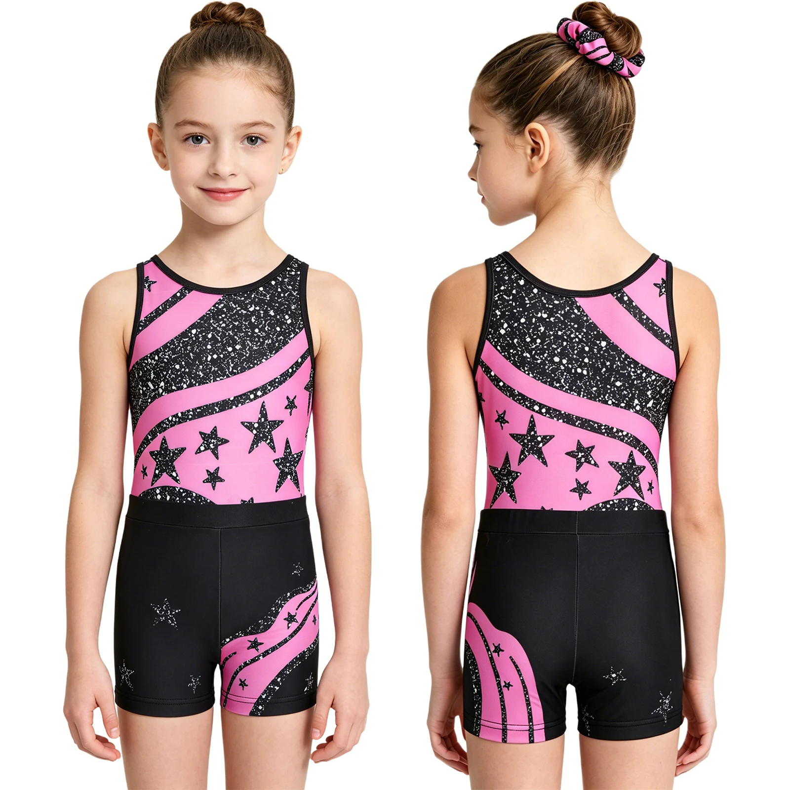 Kids Girls Star Printed Outfit Color Block Gymnastics Dance Training Ballet Dance Sets for School Recital Spring Performance
Kids Girls Star Printed Outfit Color Block Gymnastics Dance Training Ballet Dance Sets for School Recital Spring Performance