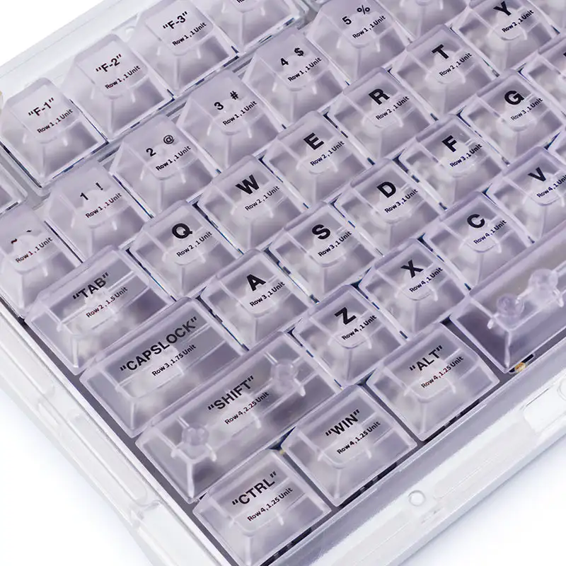 idobao Transparent White Keycap Set Minimalism Cherry Profile Keycaps ABS Keyboard Caps 129 Keys for Mechanical Keyboard
idobao Transparent White Keycap Set Minimalism Cherry Profile Keycaps ABS Keyboard Caps 129 Keys for Mechanical Keyboard