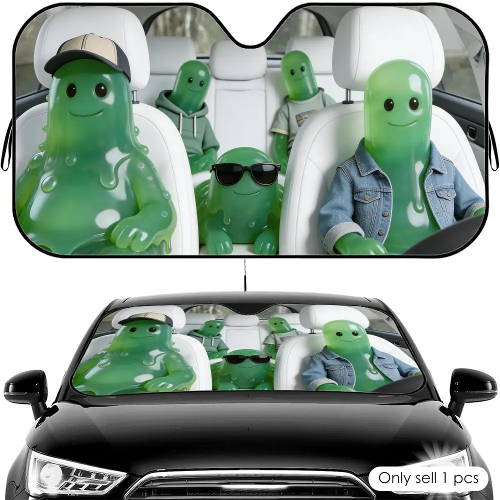 Green Slime Monster Crew Sun Visor Reusable Aluminum Foil Car Windshield Sun Visor UV Protector Heat Insulation Cover Shade
Green Slime Monster Crew Sun Visor Reusable Aluminum Foil Car Windshield Sun Visor UV Protector Heat Insulation Cover Shade
