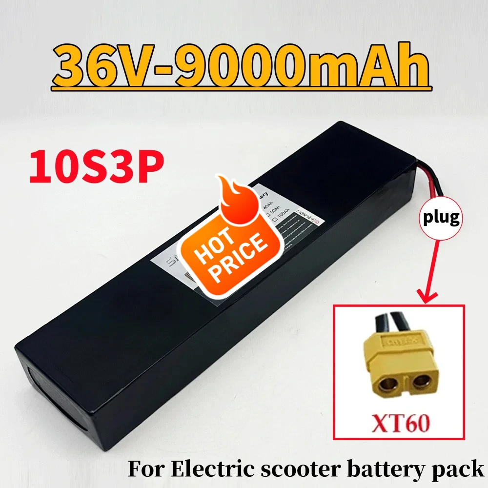 500W 36V 10S3P 9000mAh 18650 rechargeable lithium-ion battery built-in BMS Suitable for KUGOO S1, S2, S3 Electric Scooters
500W 36V 10S3P 9000mAh 18650 rechargeable lithium-ion battery built-in BMS Suitable for KUGOO S1, S2, S3 Electric Scooters