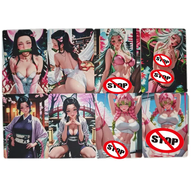 8 шт./компл. классические персонажи аниме сексуальные телесные фотографии Demon Slayer Kochou Shinobu для взрослых 18+ манга игра подарок коллекционная карта игрушек
8 шт./компл. классические персонажи аниме сексуальные телесные фотографии Demon Slayer Kochou Shinobu для взрослых 18+ манга игра подарок коллекционная карта игрушек