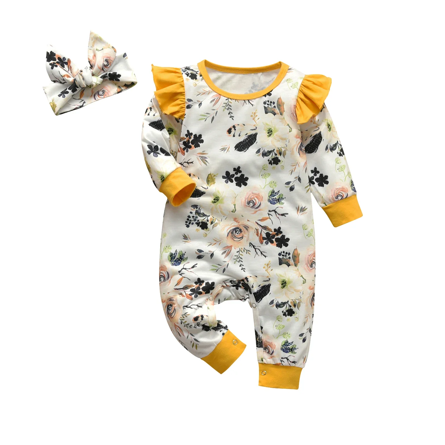 2024 Newborn infant Baby Girl Vintage Floral Romper Clothes Thin Cotton Long Sleeve O-Neck Jumpsuit Playsuit Come with Headband
2024 Newborn infant Baby Girl Vintage Floral Romper Clothes Thin Cotton Long Sleeve O-Neck Jumpsuit Playsuit Come with Headband