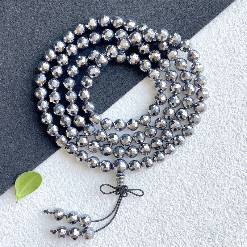 128 Corner Cut Terahertz Bracelet Buddha Beads 108 Rosary Wenwan Handheld Necklace
128 Corner Cut Terahertz Bracelet Buddha Beads 108 Rosary Wenwan Handheld Necklace