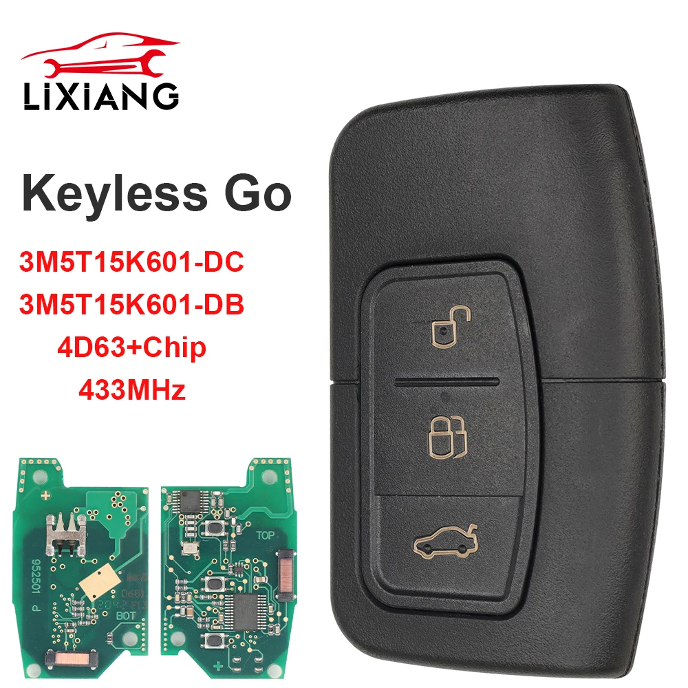 Пульт дистанционного управления LIXIANG 433.92MhzID46 PCF7952 4D63 для Ford C-Max Focus MK2 Kuga Mondeo Galaxy 3M5T15K601-DC/DB
Пульт дистанционного управления LIXIANG 433.92MhzID46 PCF7952 4D63 для Ford C-Max Focus MK2 Kuga Mondeo Galaxy 3M5T15K601-DC/DB