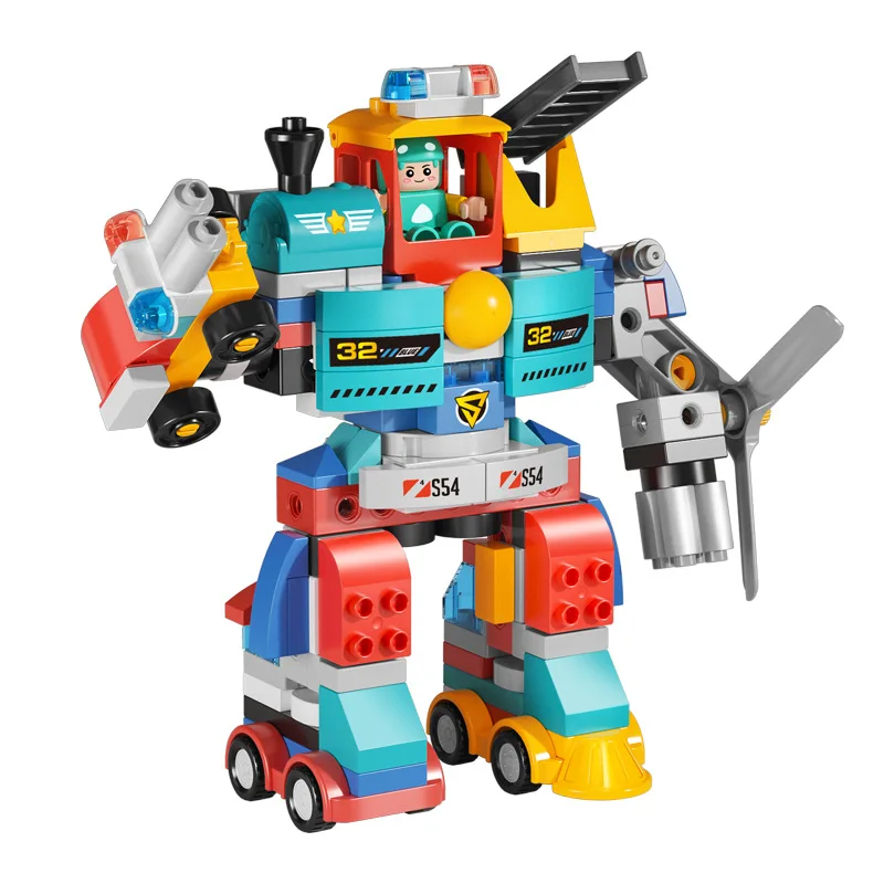 Car large particle body robot deformation building blocks airplane train high assembly toy
Car large particle body robot deformation building blocks airplane train high assembly toy