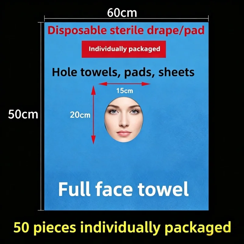 Medical Disposable Full Face Fenestrated Drape Sterile Hole Towel 50pcs Individually Wrapped
Medical Disposable Full Face Fenestrated Drape Sterile Hole Towel 50pcs Individually Wrapped