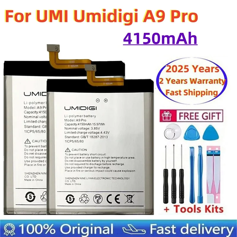 2025 Years 100% Original For UMI Umidigi A9 Pro Battery For UMIDIGI A9 Pro A9Pro 4150mAh Cell Mobile Phone Batteries Bateria
2025 Years 100% Original For UMI Umidigi A9 Pro Battery For UMIDIGI A9 Pro A9Pro 4150mAh Cell Mobile Phone Batteries Bateria