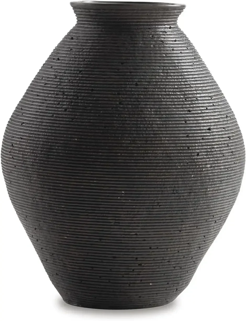 Hannela 17" Modern Distressed Polyresin Vase, Antique Brown
Hannela 17" Modern Distressed Polyresin Vase, Antique Brown
