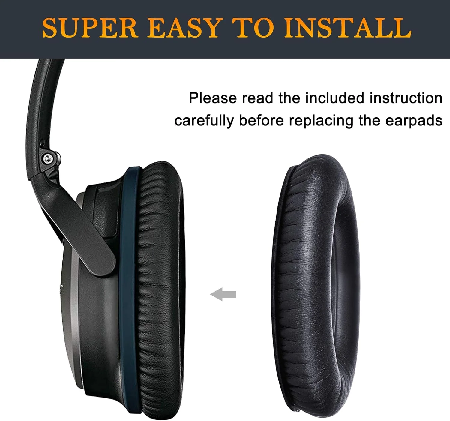Replacement Ear Pads for BOSE QC45 for QuietComfort 45 QuietComfort SE (QC SE) Headphones Memory Foam Ear Cushions Replacement Ear Pads for BOSE QC45 for QuietComfort 45 QuietComfort SE (QC SE) Headphones Memory Foam Ear Cushions