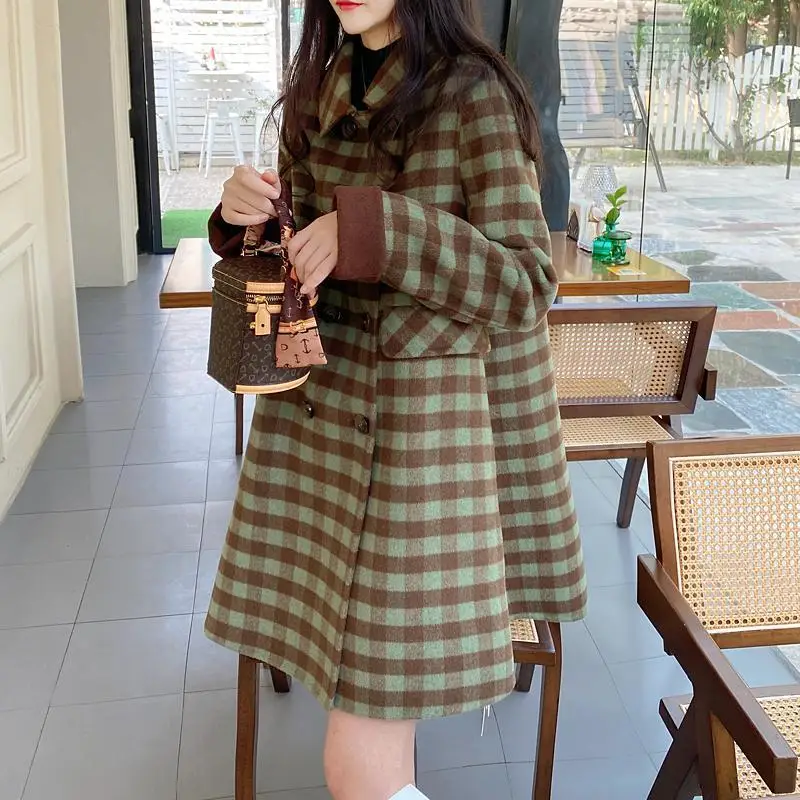 Шерстяные пальто, женское шерстяное пальто, элегантное женское осеннее укороченное пальто на пуговицах с боковой застежкой-стойкой, нежное и удобное
Шерстяные пальто, женское шерстяное пальто, элегантное женское осеннее укороченное пальто на пуговицах с боковой застежкой-стойкой, нежное и удобное