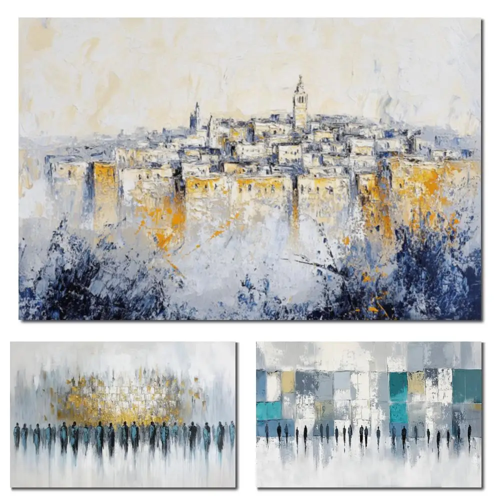Large Abstract Art Kotel Oil Painting Western Wall Handmade Jerusalem Landscape Jewish Canvas Artwork for Living Room Decor
Large Abstract Art Kotel Oil Painting Western Wall Handmade Jerusalem Landscape Jewish Canvas Artwork for Living Room Decor