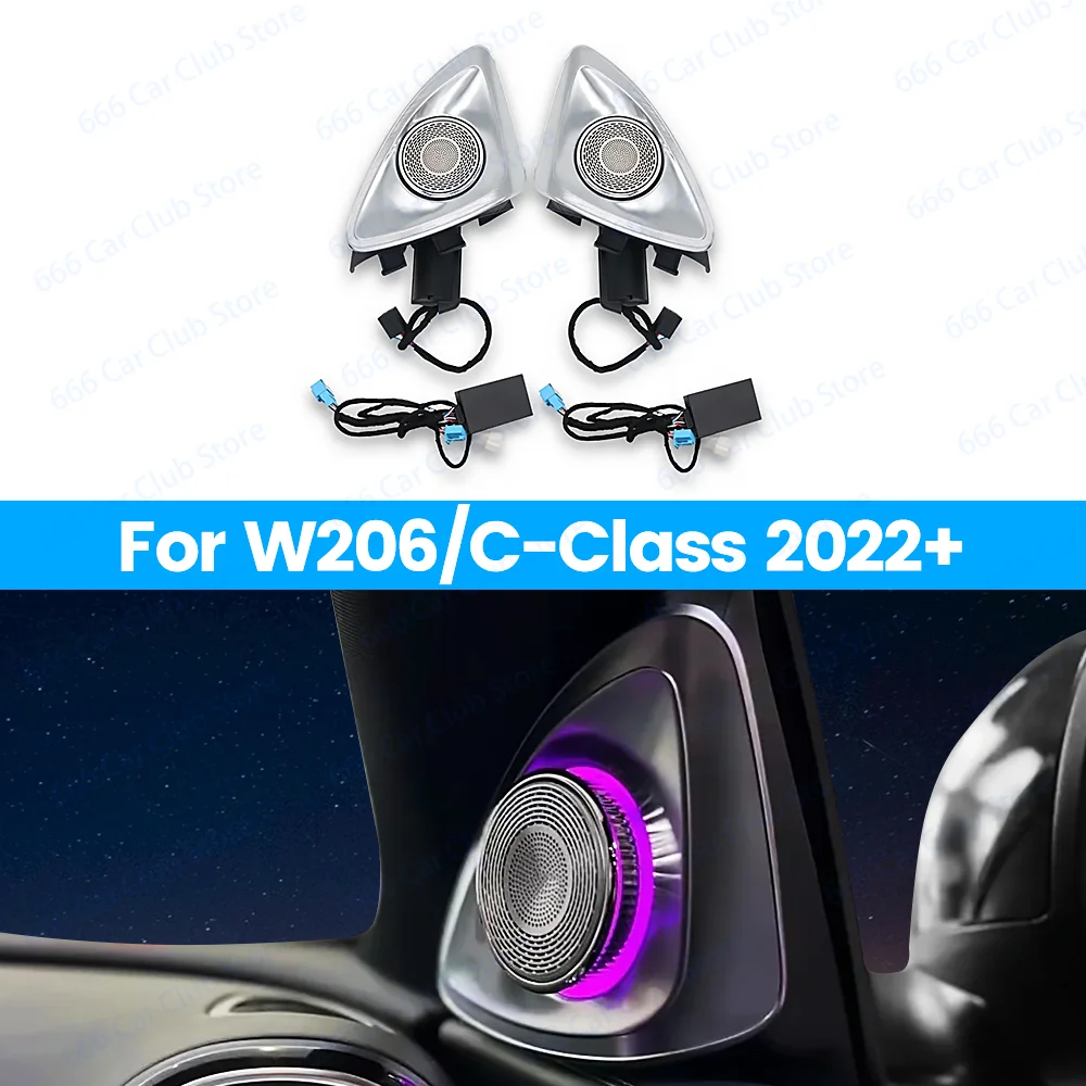 64 Colors 4D Tweeter Speaker For Mercedes Benz 2022 C-Class W206 C300 Car RGB LED Ambient Light 3D Rotating Treble Horn Refit
64 Colors 4D Tweeter Speaker For Mercedes Benz 2022 C-Class W206 C300 Car RGB LED Ambient Light 3D Rotating Treble Horn Refit