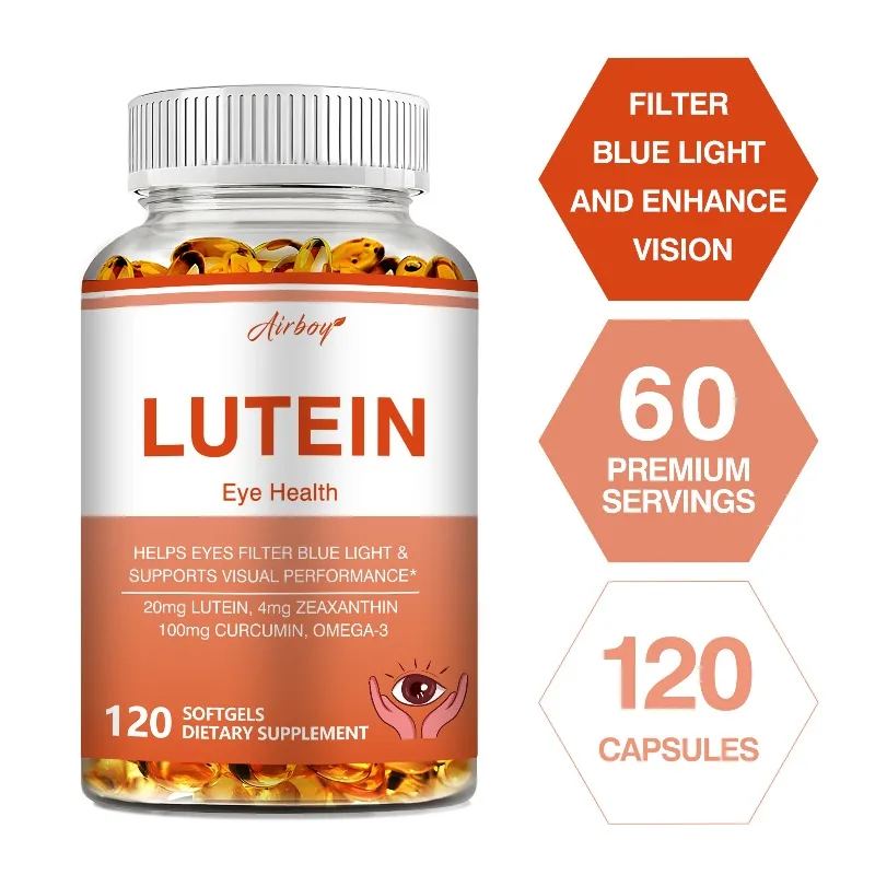 Lutein - with Zeaxanthin, Vitamin E, Improve Visual Clarity, Reduce Eye Fatigue, Blue Light Protection, Boosts Immunity, Non-GMO
Lutein - with Zeaxanthin, Vitamin E, Improve Visual Clarity, Reduce Eye Fatigue, Blue Light Protection, Boosts Immunity, Non-GMO