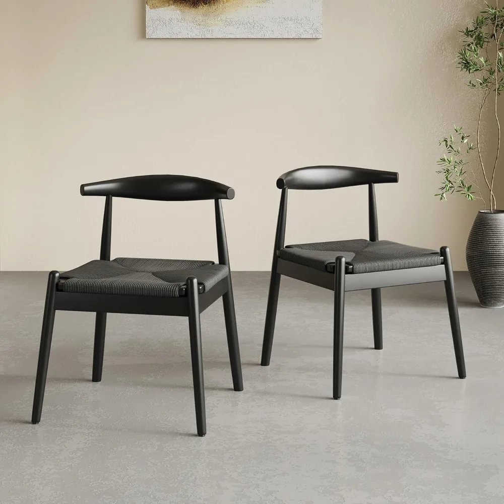 Dining Chairs Set of 2, Mid Century Modern Kitchen & Dining Chairs | Woven Rope Seat with Solid Wood Legs for Home, Outdoor Use
Dining Chairs Set of 2, Mid Century Modern Kitchen & Dining Chairs | Woven Rope Seat with Solid Wood Legs for Home, Outdoor Use