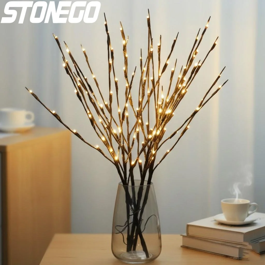 20 LED Twig Lighted Branch Vase Filler Tree Branch Light for Wedding Christmas New Year Valentine Day Decor Night Lamp
20 LED Twig Lighted Branch Vase Filler Tree Branch Light for Wedding Christmas New Year Valentine Day Decor Night Lamp