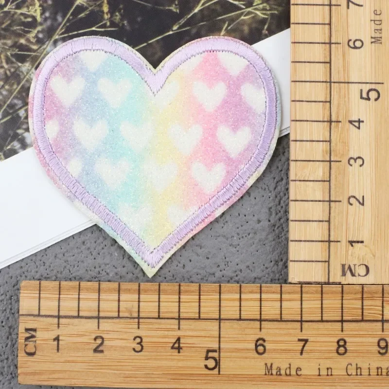 Embroidery Cloth Stickers Gradual Change Love Patch Stickers Colored Heart-shaped Clothes Decorative Embroidery Chapter Boy
Embroidery Cloth Stickers Gradual Change Love Patch Stickers Colored Heart-shaped Clothes Decorative Embroidery Chapter Boy