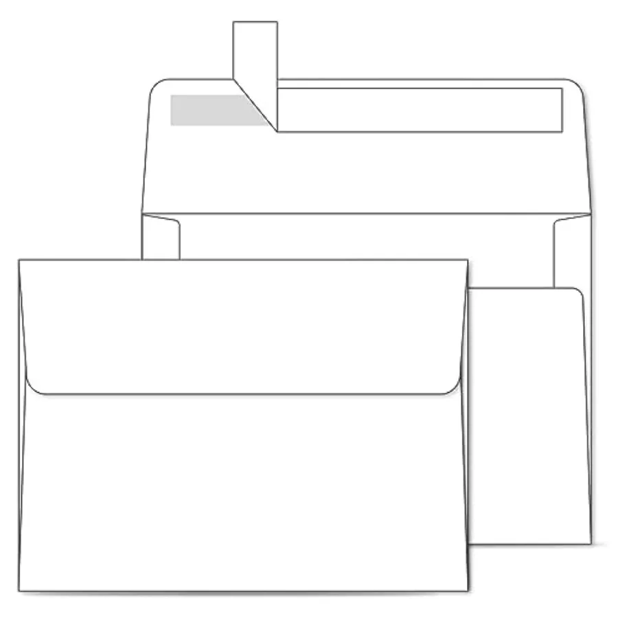 Printable White 5x7 Envelopes Pack - Bulk 5.25 x 7.25 Inch Self-Seal Envelopes for 5x7 Cards Christmas Cards Wedding Invitation
Printable White 5x7 Envelopes Pack - Bulk 5.25 x 7.25 Inch Self-Seal Envelopes for 5x7 Cards Christmas Cards Wedding Invitation