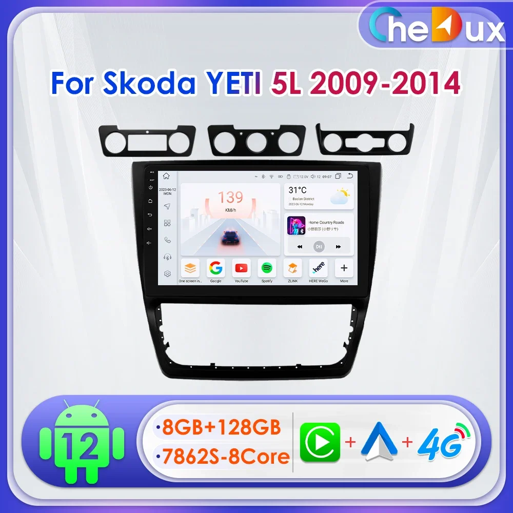 10.1" Chedux 2Din Android13 Car Radio for Skoda Yeti 5L 2009 - 2014 Multimedia Navi GPS Stereo CarPlay RDS DSP Quad Octa Core
10.1" Chedux 2Din Android13 Car Radio for Skoda Yeti 5L 2009 - 2014 Multimedia Navi GPS Stereo CarPlay RDS DSP Quad Octa Core