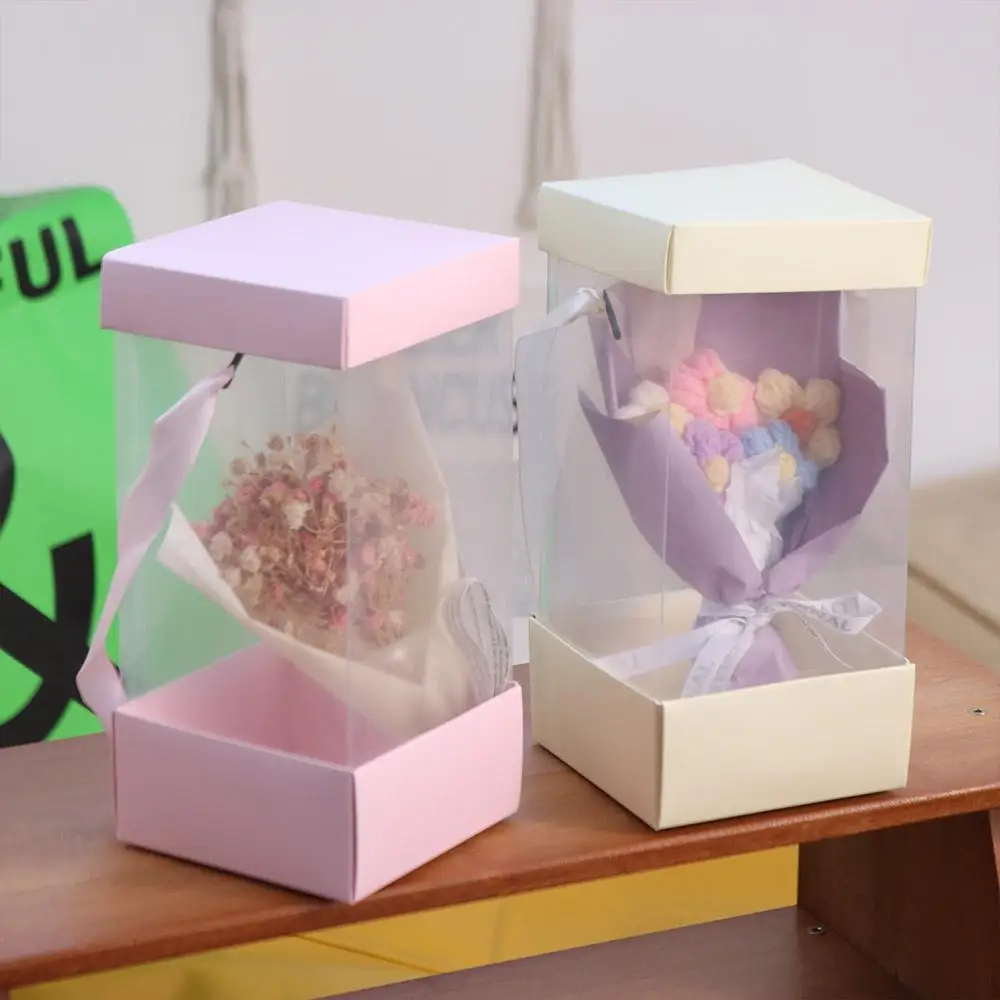 5PCS Transparent Handheld Flower Box Handbag Packing Material Bouquet Wrapping Bag Portable Paper Box Flower Bag Weding Party
5PCS Transparent Handheld Flower Box Handbag Packing Material Bouquet Wrapping Bag Portable Paper Box Flower Bag Weding Party